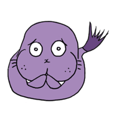 Purple Walrus sticker #2147858