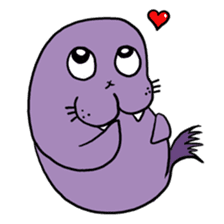 Purple Walrus sticker #2147859