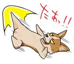 Kansai dialect  Corgi raboo sticker #2147909