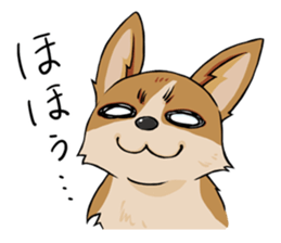 Kansai dialect  Corgi raboo sticker #2147940