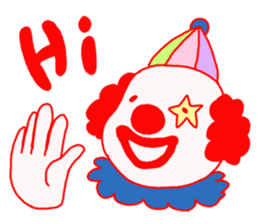 Clown old man sticker #2148304