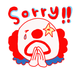 Clown old man sticker #2148306