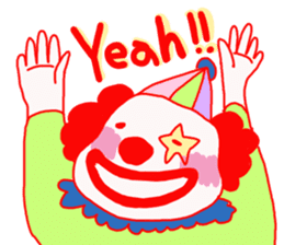 Clown old man sticker #2148307