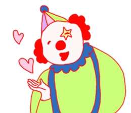 Clown old man sticker #2148310