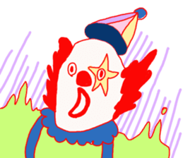 Clown old man sticker #2148314