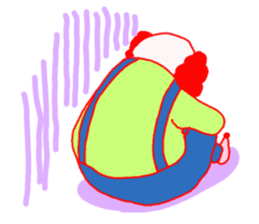 Clown old man sticker #2148316