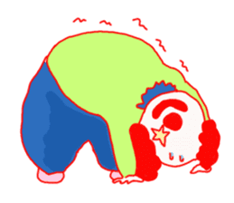 Clown old man sticker #2148317