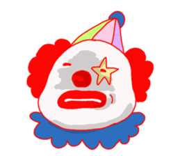 Clown old man sticker #2148318