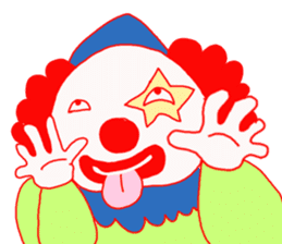Clown old man sticker #2148323