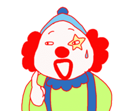 Clown old man sticker #2148325