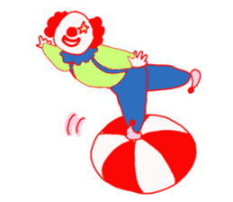 Clown old man sticker #2148328