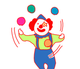 Clown old man sticker #2148329