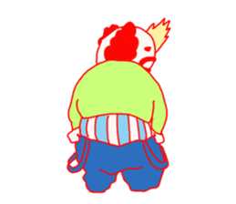 Clown old man sticker #2148332