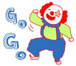 Clown old man sticker #2148333