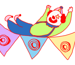 Clown old man sticker #2148334