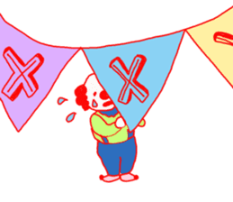 Clown old man sticker #2148335