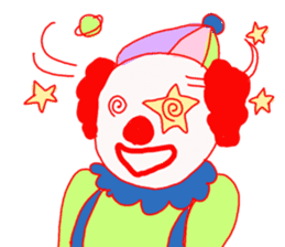 Clown old man sticker #2148336