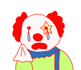 Clown old man sticker #2148338