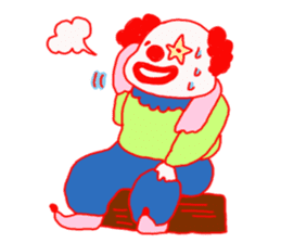 Clown old man sticker #2148339