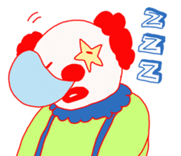 Clown old man sticker #2148340