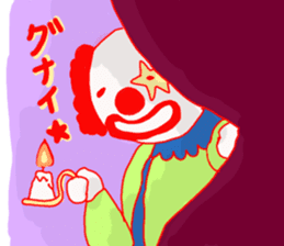 Clown old man sticker #2148341