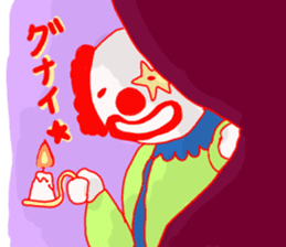 Clown old man sticker #2148341