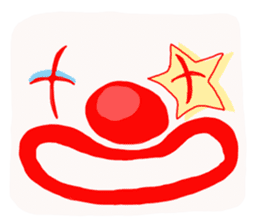 Clown old man sticker #2148343