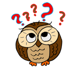 THE OWL TURNED INTO A WISE MAN sticker #2150104