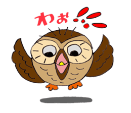 THE OWL TURNED INTO A WISE MAN sticker #2150112