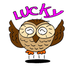 THE OWL TURNED INTO A WISE MAN sticker #2150115