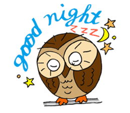 THE OWL TURNED INTO A WISE MAN sticker #2150126