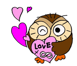 THE OWL TURNED INTO A WISE MAN sticker #2150129