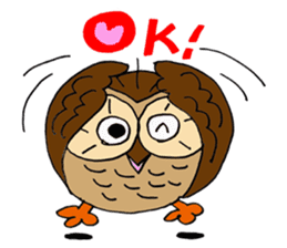 THE OWL TURNED INTO A WISE MAN sticker #2150132