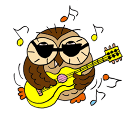 THE OWL TURNED INTO A WISE MAN sticker #2150135