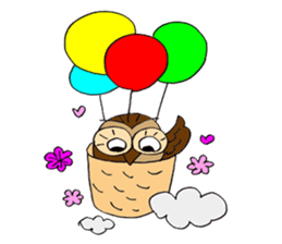 THE OWL TURNED INTO A WISE MAN sticker #2150138