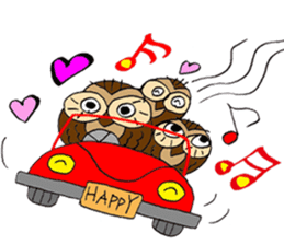 THE OWL TURNED INTO A WISE MAN sticker #2150142