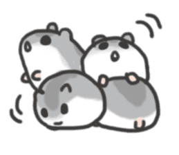 cutie cutie hamsters sticker #2150621