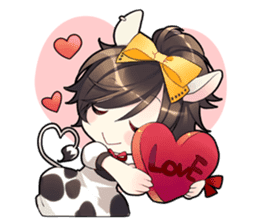 The Twelve Animals girl sticker #2151866