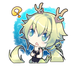 The Twelve Animals girl sticker #2151876