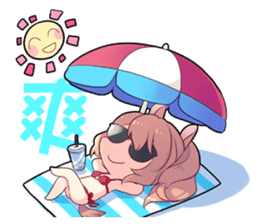 The Twelve Animals girl sticker #2151883