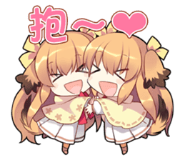 The Twelve Animals girl sticker #2151896