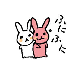 Cute rubbits in love sticker #2151963