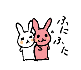 Cute rubbits in love sticker #2151963