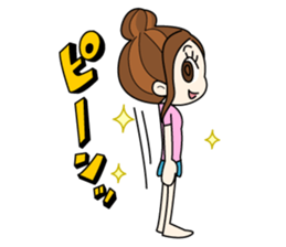 3up for lady !! sticker #2152370