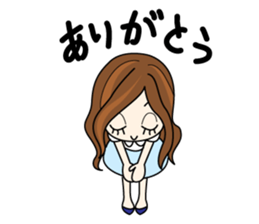 3up for lady !! sticker #2152377