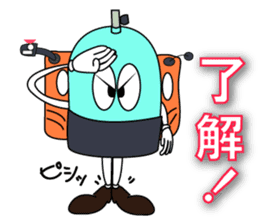 Tan-kun part2. He is Divers Character. sticker #2152574