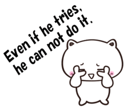 Contrary Cat sticker #2153394