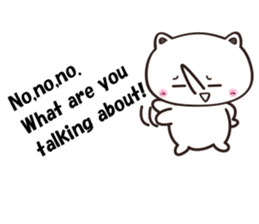 Contrary Cat sticker #2153400