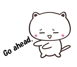 Contrary Cat sticker #2153407