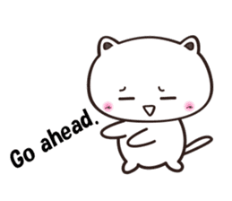 Contrary Cat sticker #2153407